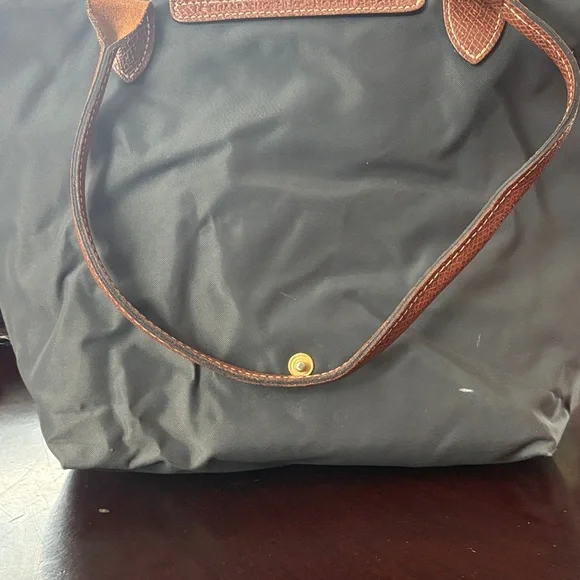 Longchamp Black Tote with Brown Accents - Picture 2 of 5